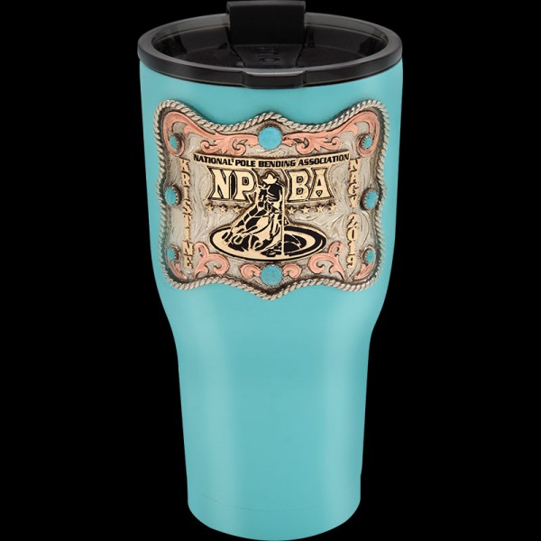 Make your Barbari Custom Trophy Thermal Cup a one-of-a-kind RTIC 30 oz. thermo by customizing it with your choice of figure, ranch brand, or logo.