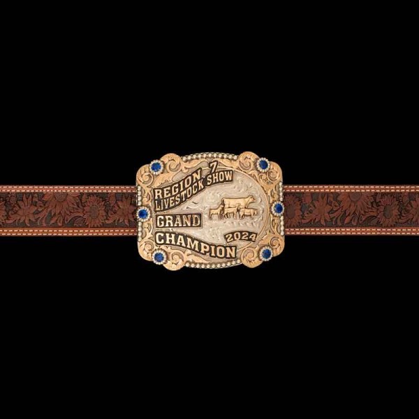 Virginia Sunflower Leather Belt