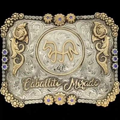 Caballito Morado Belt Buckle