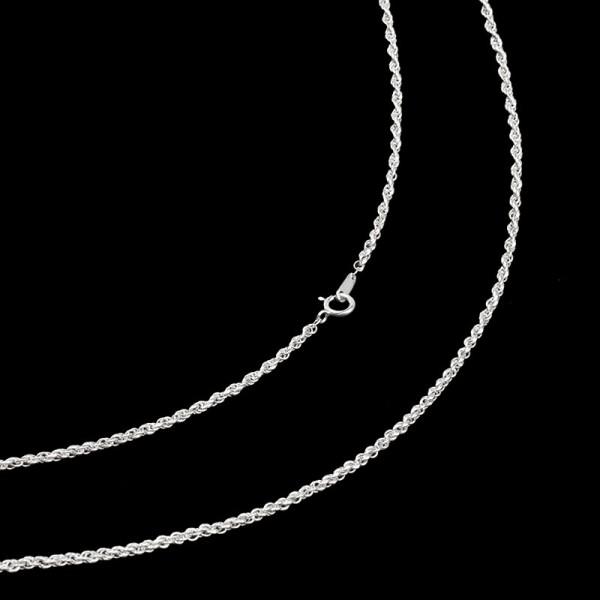 Rope Chain, Sterling Silver Rope Chain

Length: 20"

Weight" 5.82 g