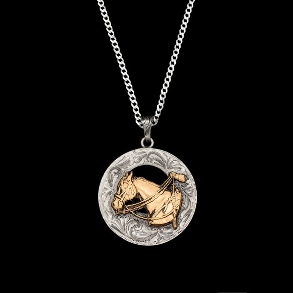 Create a unique statement with our Cowboy Custom Pendant. This customizable chain pendant necklace allows you to personalize with your name, figure and metal. Order now!