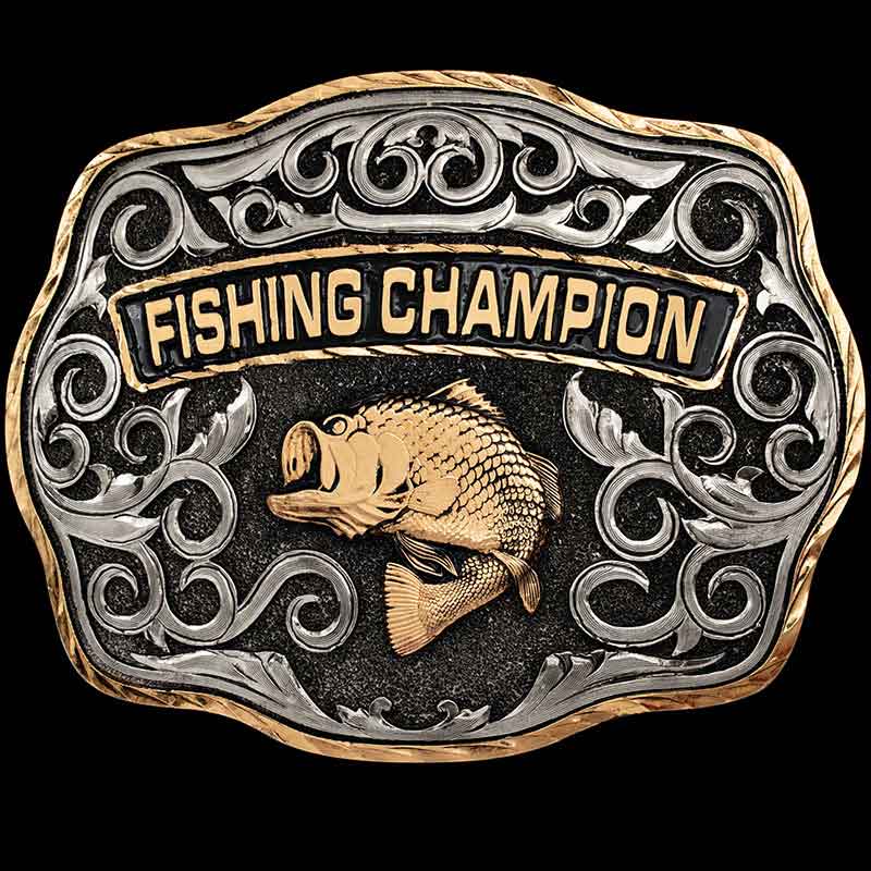 IN STOCK FISHING CHAMPION- Order this in-stock buckle and get same-day or  next-day ship