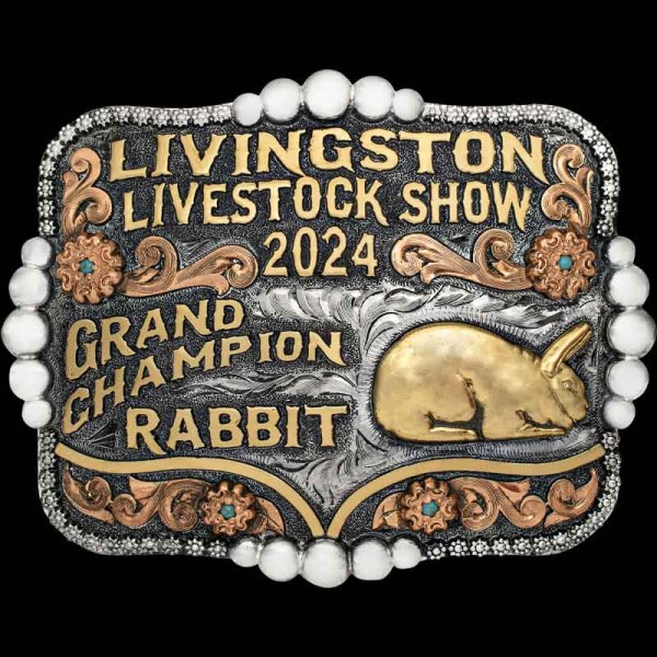GREENEVILLE, Award your stock show winners with only the best trophy buckle. The 'Greeneville' custom belt buckle is built on a hand-engraved German Silver base