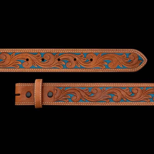 hand tooled handmade leather belts