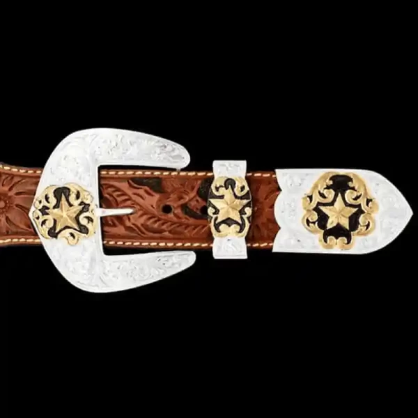 Pecos Custom Three Piece Buckle Set
