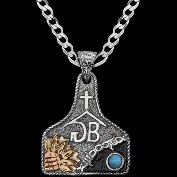 Parker Cow Tag Necklace