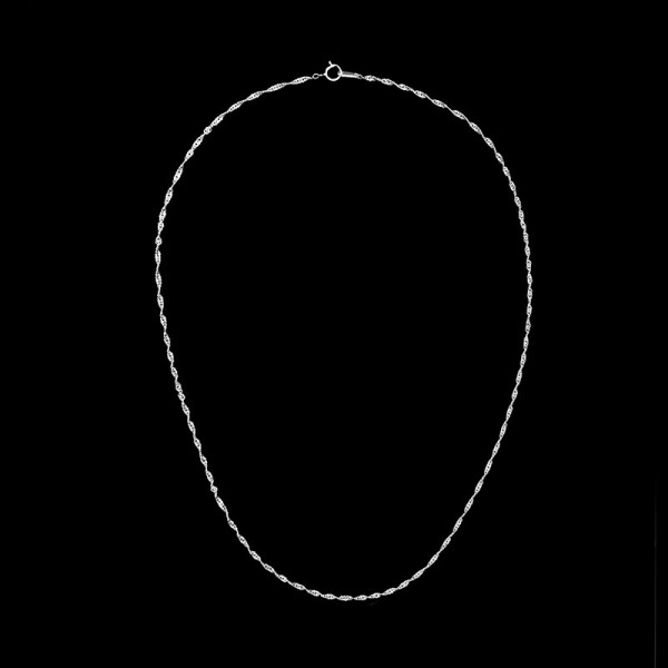 Sterling silver twisted chain deals