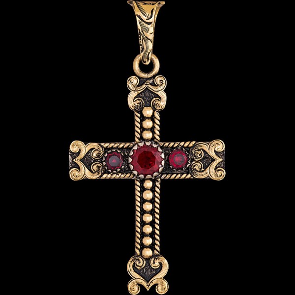 Acts, Jewelers Bronze 1.5"x2" Base with beautiful elaborate hand-engraved scrollwork, beads, and rope details. Cubic Zirconia of your choice.

 