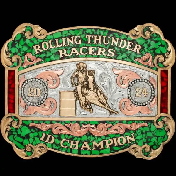 Eureka Springs Turquoise Belt Buckle 