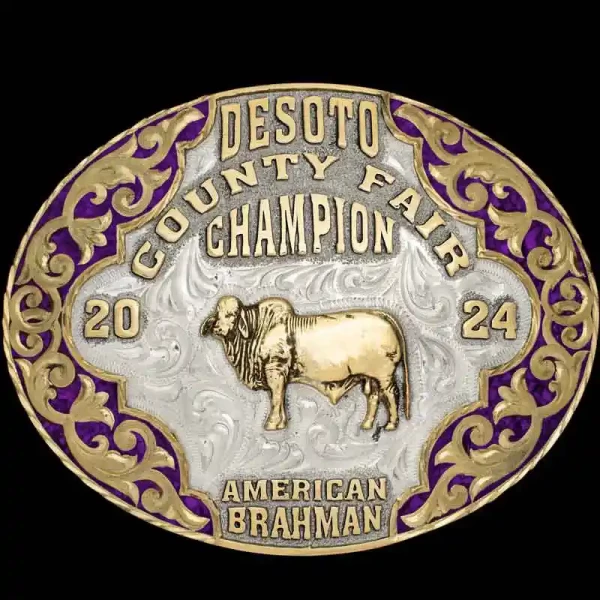 Luckenbach Turquoise Belt Buckle 