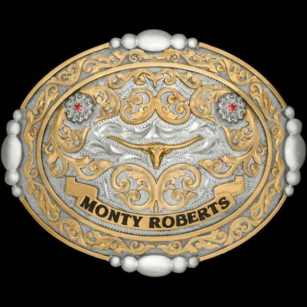  The Austin Custom Belt Buckle is an oval-shaped designed for your western outfit with a bead edge and amazing bronze scrollwork. Customize this buckle design today!