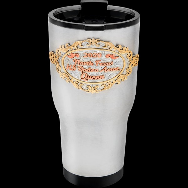 Customize your own Saanen Custom Trophy Thermal Cup and make a statement wherever you go. Yes, this 30 oz. thermal cup is beautifully engraved. 