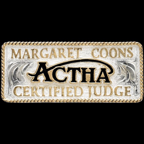 Silver Name Badge