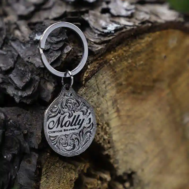 Back of Keychain - Western Keychains