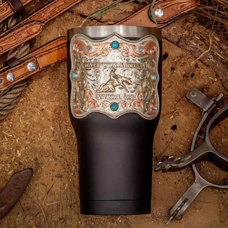 Hand Engraved Custom Tumbler - Metal Insulated Customized Tumbler